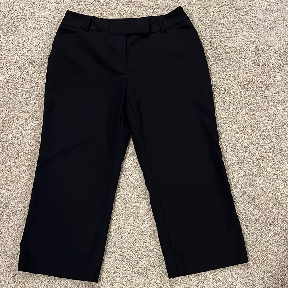 Apt 9 stretch Ava black trouser capris size 10